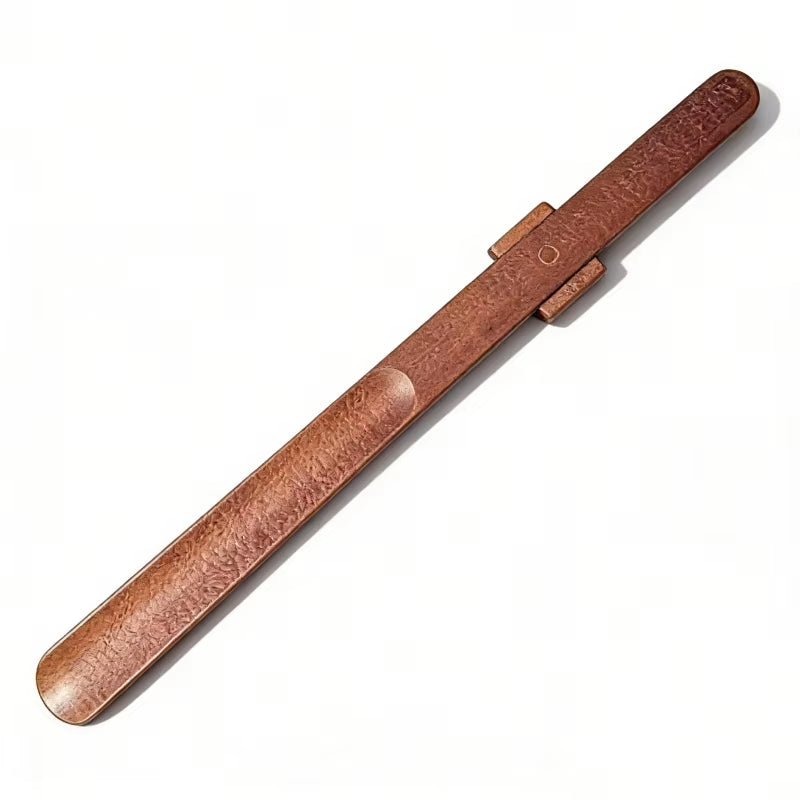 Solid Wood Magnetic Shoe Horn Household 55CM Long Handle Wooden Shoehorn Wearing Shoes Tool for Seniors