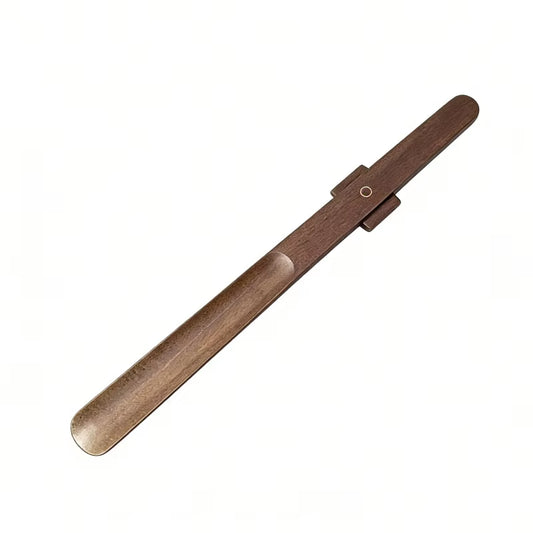 Solid Wood Magnetic Shoe Horn Household 55CM Long Handle Wooden Shoehorn Wearing Shoes Tool for Seniors